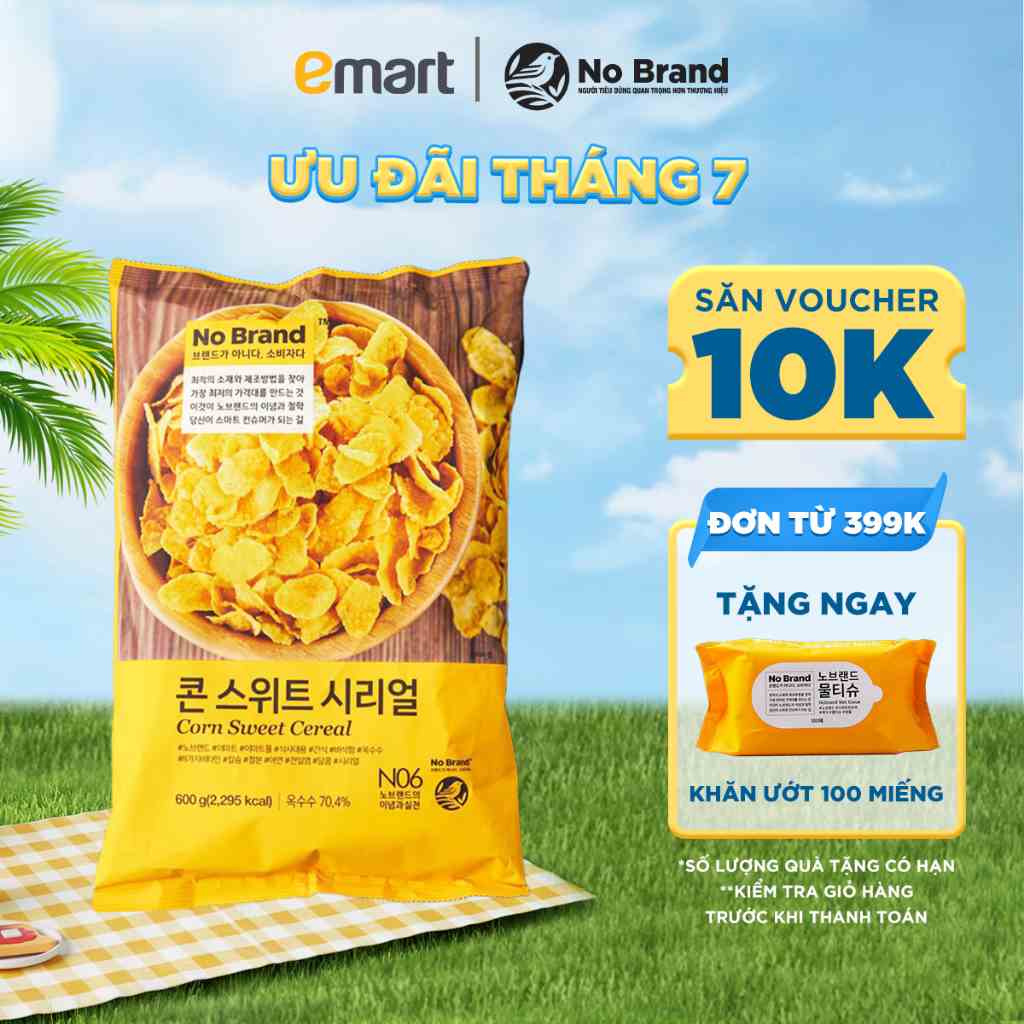 Bánh Ăn Sáng Vị Bắp Bơ Size Jumbo No Brand Túi 600G - Emart VN