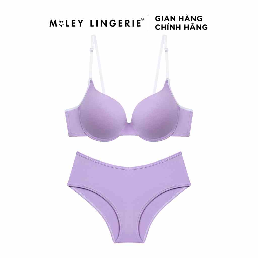 [Mã BMLTA35 giảm đến 35K đơn 99K] Bộ Đồ Lót Nữ Cotton Có Gọng Wisteria Purple Being Me Miley Lingerie