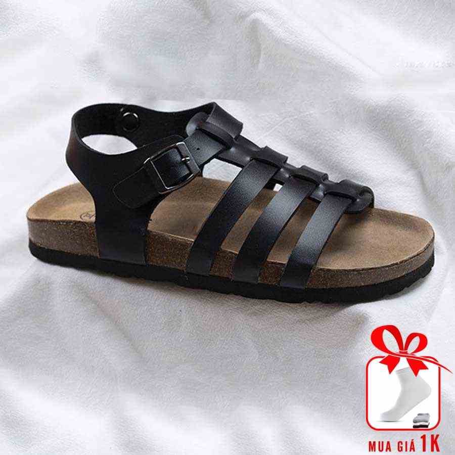 Dép Birken đế trấu giày sandal nam nữ rọ chiến binh Detaunisex - SATA41