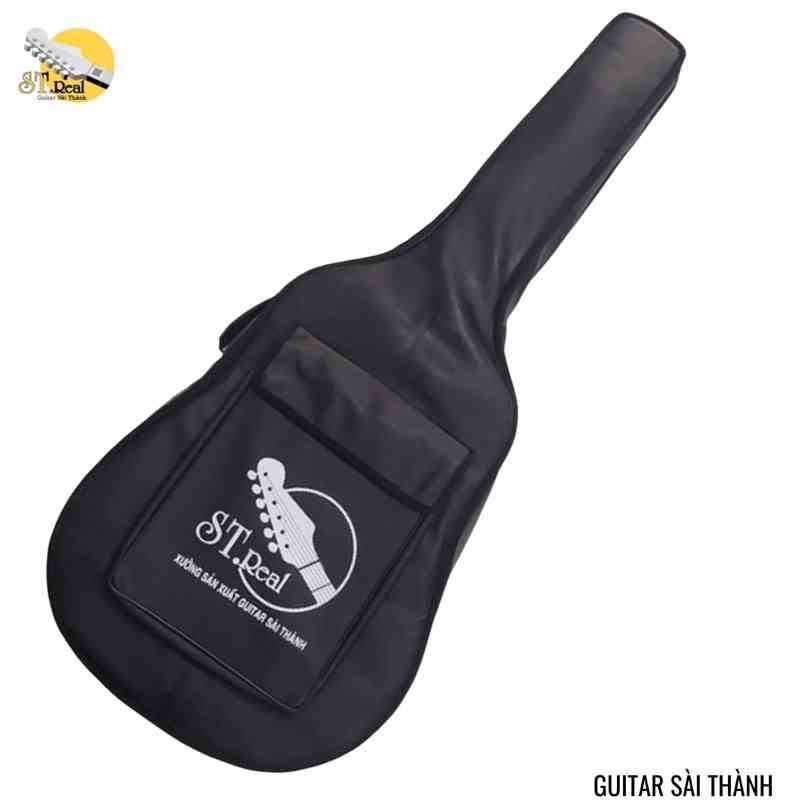 Bao Da Đàn Guitar ST.Real Guitar Sài Thành mã D17 chất liệu da 3 lớp chống va đập