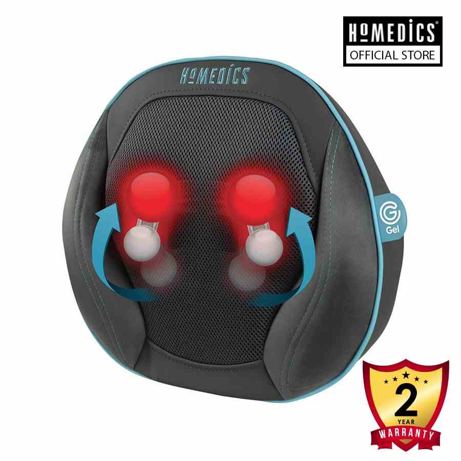 Gối massage hồng ngoại Shiatsu 3D công nghệ GEL điều khiển cầm tay HoMedics GSP-500H-GB