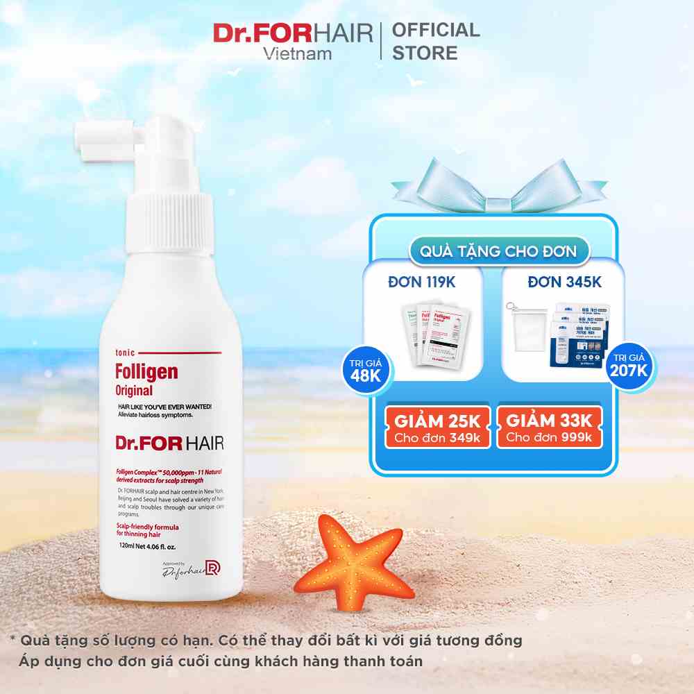 Tinh chất dưỡng tóc dạng xịt hỗ trợ mọc tóc DR.FORHAIR Folligen Tonic 120ml