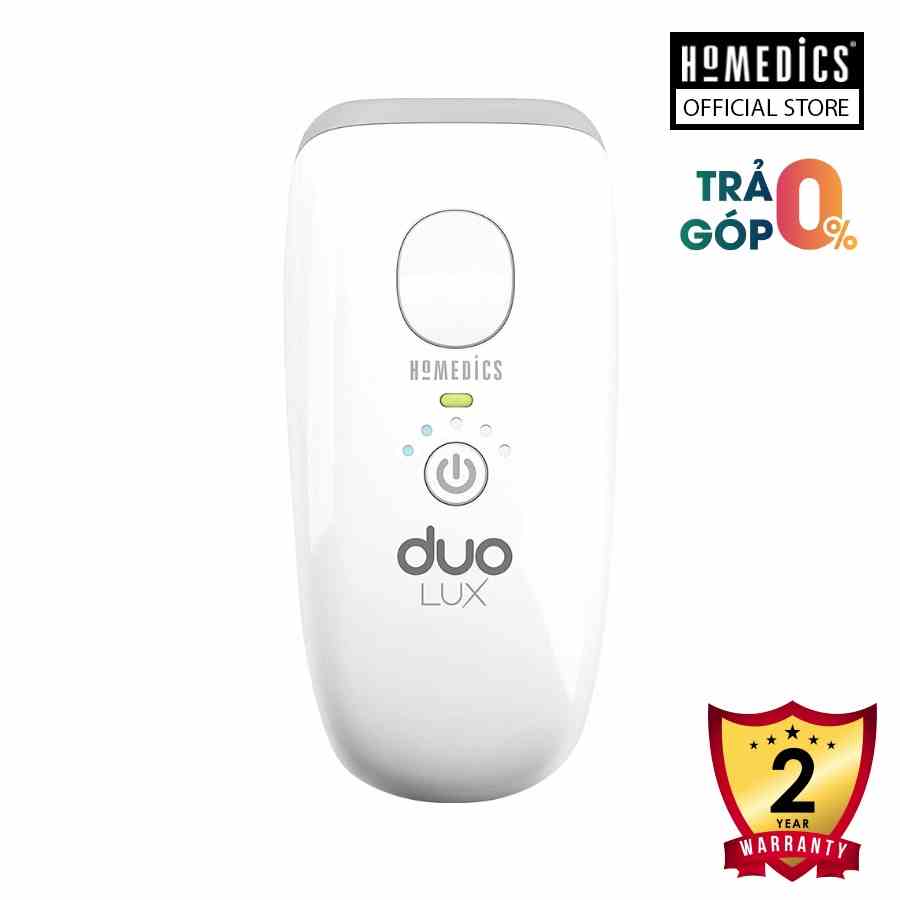 Máy triệt lông cá nhân công nghệ kép IPL&AFT, cảm biến màu da tự động Homedics Duo LUX IPL HH390