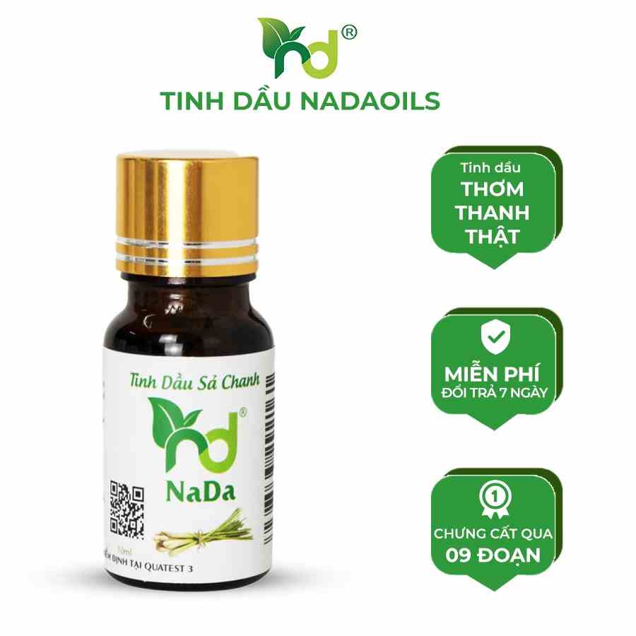 [Mã BMLTB35 giảm đến 35K đơn 99K] Tinh dầu sả Java - NADA OILS - tạo hương thơm, khử mùi hôi - được kiểm định Quatest 3