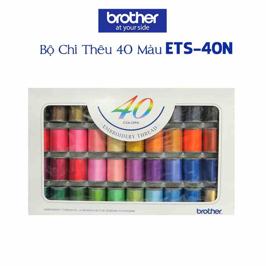 Bộ Chỉ Thêu Brother 40 Màu Brother ETS-40N - Hàng chính hãng