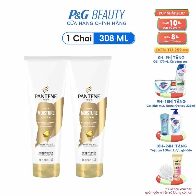 Dầu Xả Pantene Mỹ nhiều mùi hương 308ml