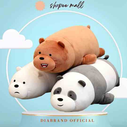 [Mã BMLTB35 giảm đến 35K đơn 99K] Gấu Bông Bộ 3 We Bare Bears Siêu Dễ Thương - Diabrand