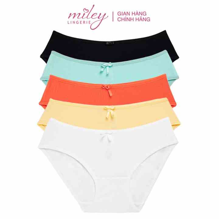 [TẶNG VOUCHER 50K KHI MUA ĐỒ BƠI] Combo 5 Quần Lót Modal Bikini Comfort Miley Lingerie BCS_04 - Giao màu ngẫu nhiên