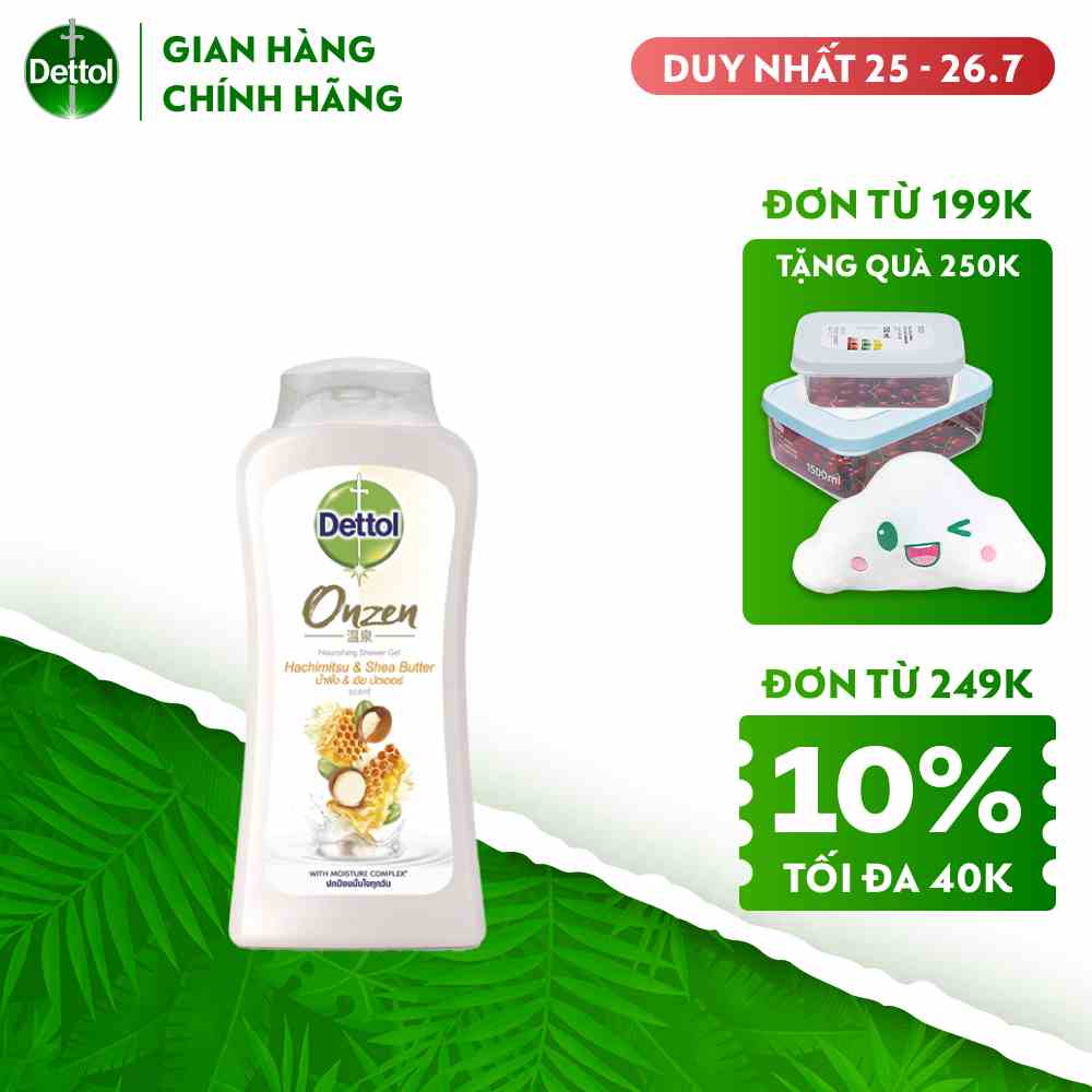 Sữa tắm Dettol kháng khuẩn và dưỡng da - Chai 200g