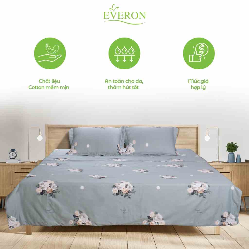 [Mã BMLT30 giảm đến 30K đơn 299K] Chăn hè thu Everon MD SR 100% Cotton, nhiều màu sắc, kích thước (mẫu mới)