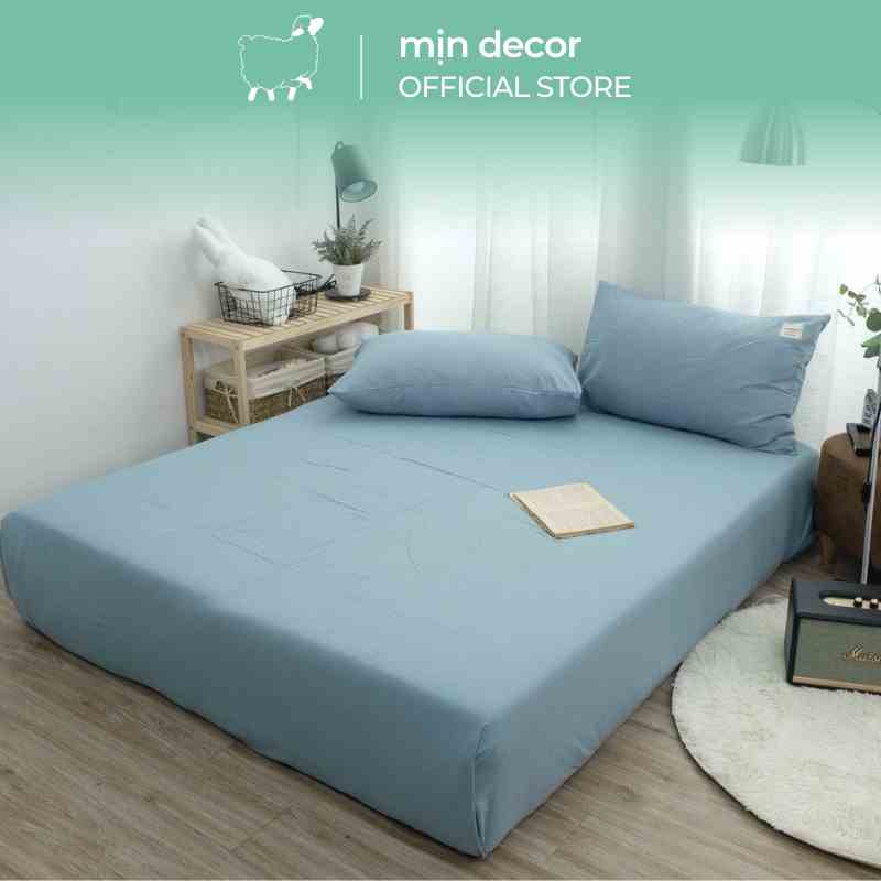 [Mã BMLTB35 giảm đến 35K đơn 99K] Bộ ga gối trơn cotton tici Mịn Decor nhã nhặn thanh lịch