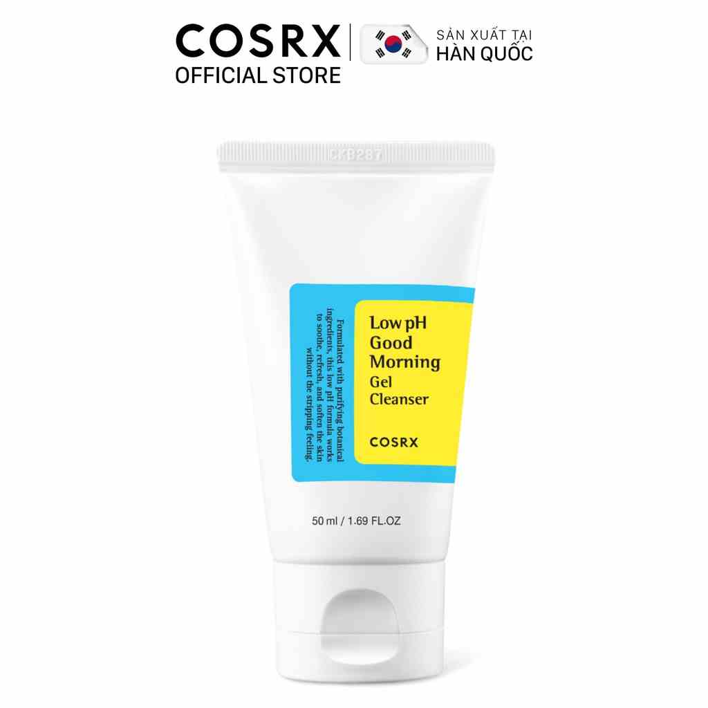 [Mã BMTTC60K giảm đến 60K đơn 50K] Gel Rửa Mặt Tràm Trà, 0.5% BHA COSRX Low pH Good Morning Gel Cleanser 50ml