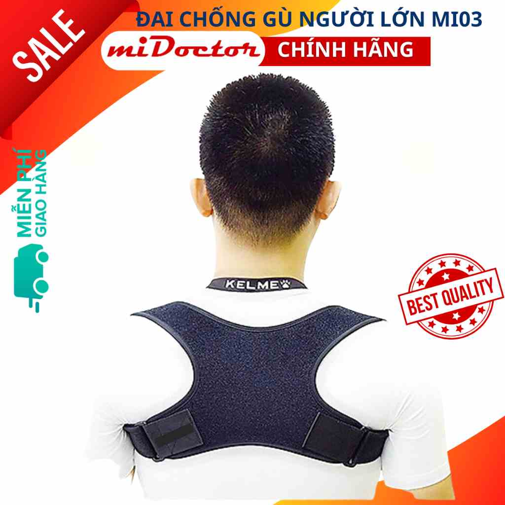 Đai Chống Gù Lưng Cho Người Lớn miDoctor - Loại Cao Cấp mi03