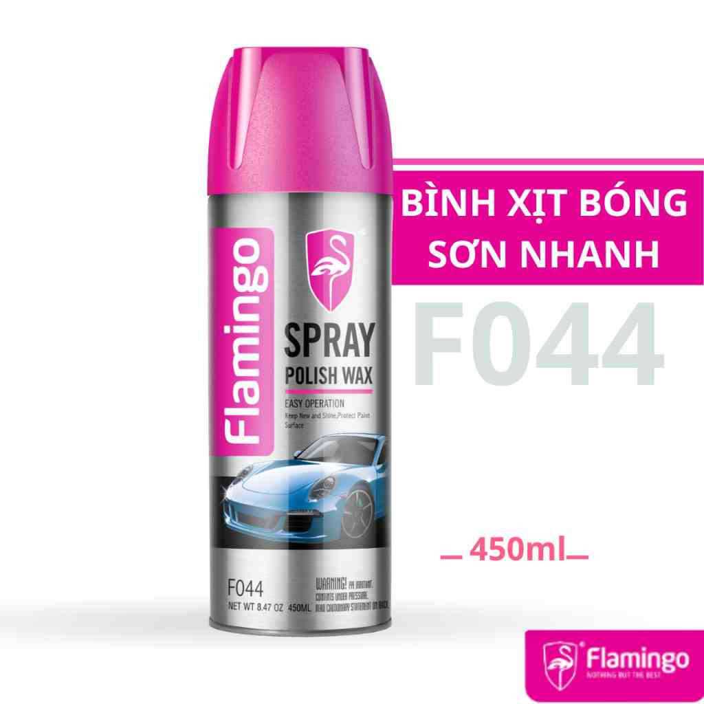 [Mã BMLTB35 giảm đến 35K đơn 99K] Bình Xịt Bóng Sơn Nhanh Flamingo F044 450ml - Hãng Phân Phối Chính Thức