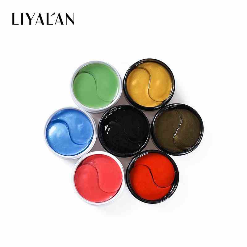 LIYALAN Hydrogel Eyemask Moisturizing  Dark Circles Crystal Collagen Anti Wrinkle（60PCS）