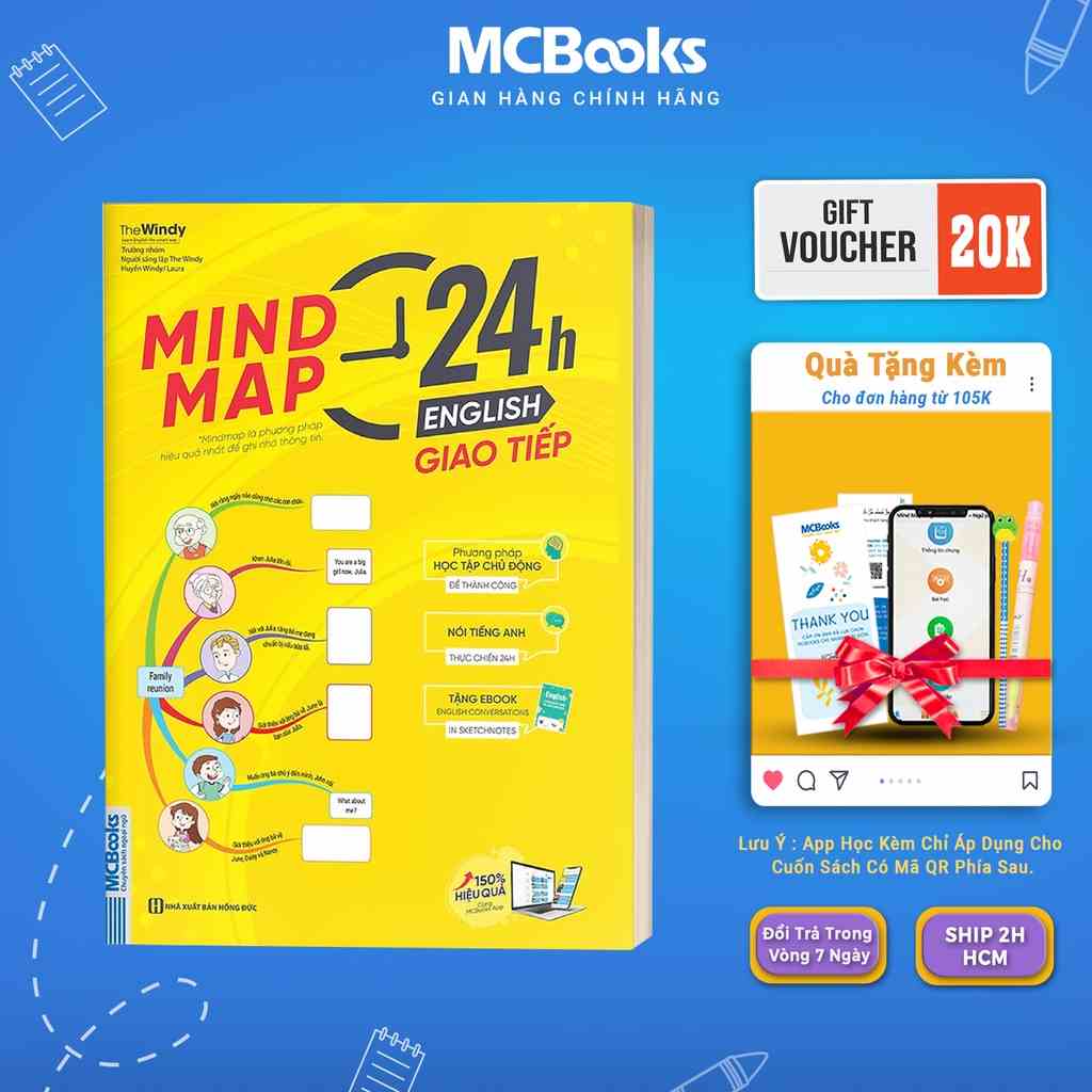 Sách - Mind Map 24h English – Giao Tiếp ~ Học tiếng Anh giao tiếp thực chiến cực kỳ hiệu quả thông qua sơ đồ tư duy