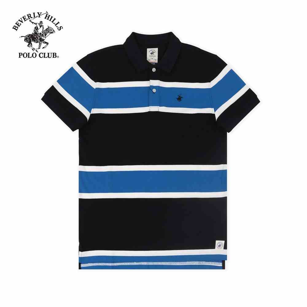 Beverly Hills Polo Club - Áo polo Ngắn tay Nam Regularfit Đen BK- BHPC PMRSS20TL062