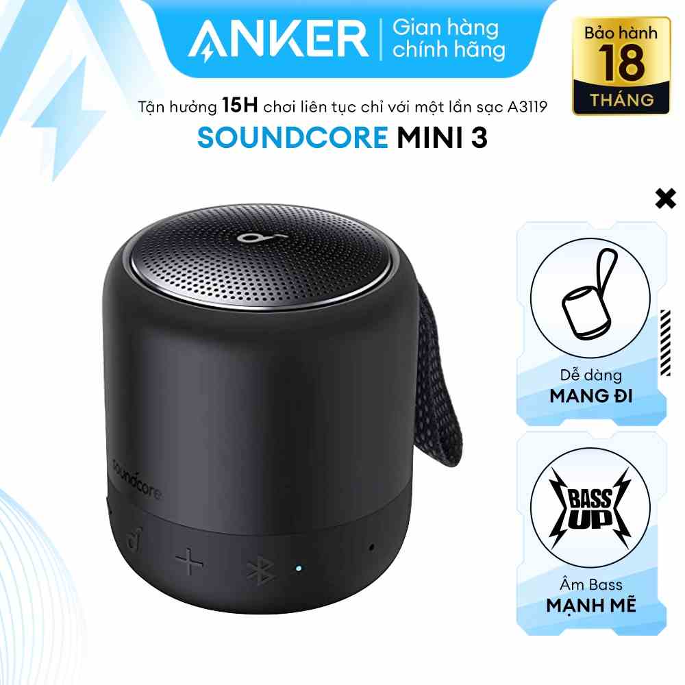 Loa Bluetooth SoundCore Mini 3 6w (By Anker) - A3119