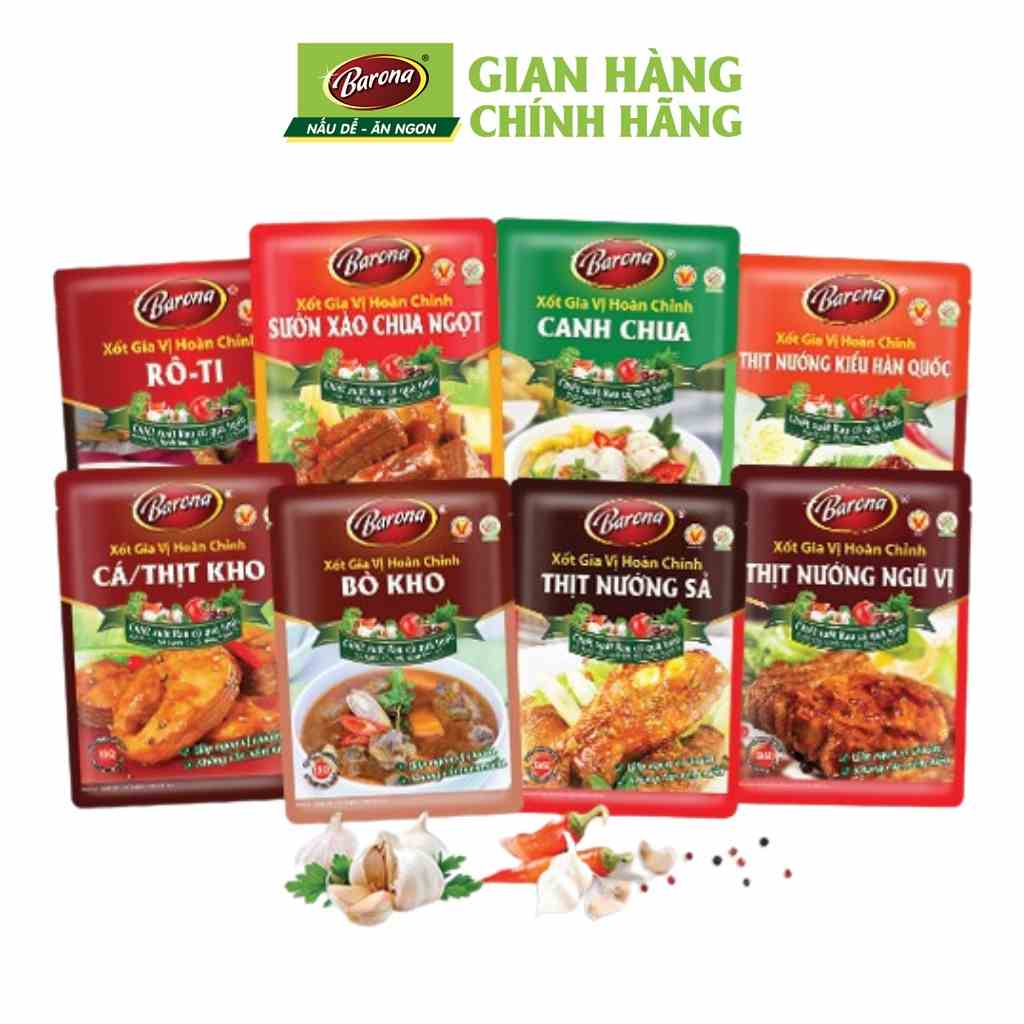 Gia Vị Barona 80g ướp ngon chuẩn vị không cần nêm nếm