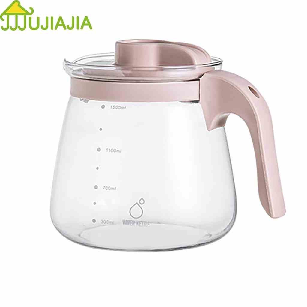 Bình đựng nước JUJIAJIA bằng thủy tinh borosilicate chống nhiệt độ cao dung tích lớn