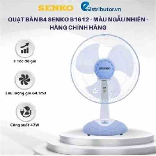 Quạt bàn B4 Senko B1616 - Giao màu ngẫu nhiên - Hàng Chính Hãng