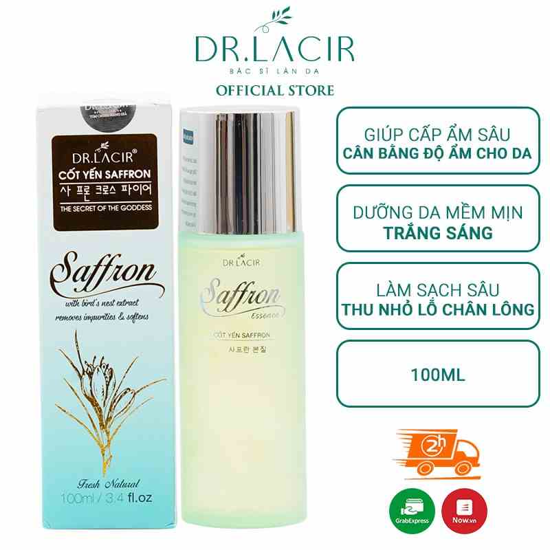 [Mã BMLTA35 giảm đến 35K đơn 99K] Toner Cốt Yến Saffron Drlacir 100ml DR07