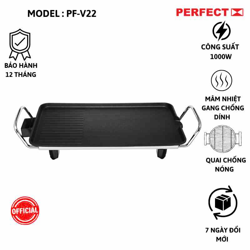 Vỉ Chiên Nướng Perfect PF-V22 1500W