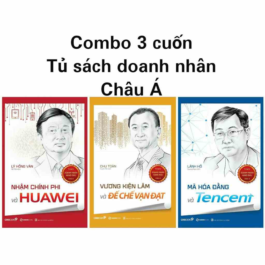 Sách: Combo 3 cuốn Tủ sách doanh nhân Châu Á (MHD, NCP, VKL)