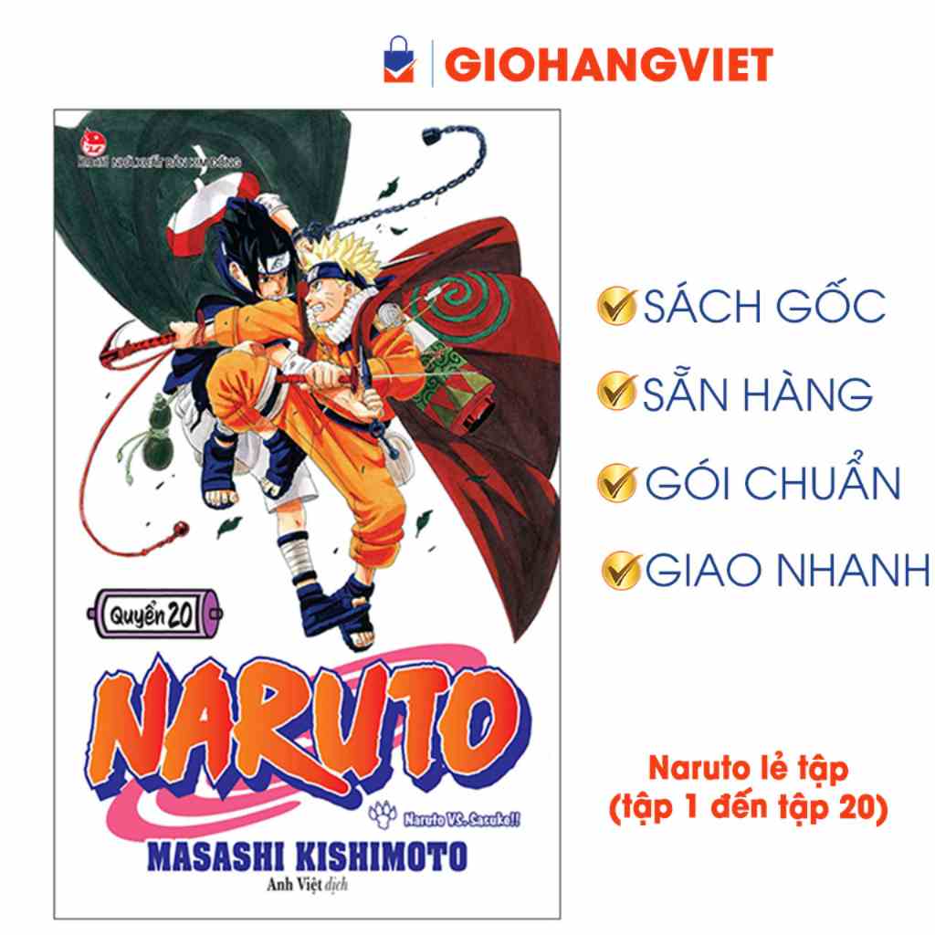 Truyện tranh  Naruto lẻ tập (tập 1 đến tập 20)