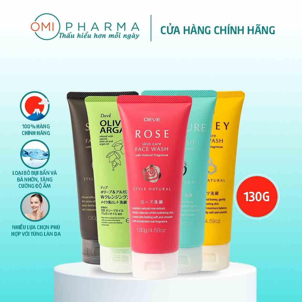 Sữa Rửa Mặt Deve Skin Care Face Wash Nhật Bản 130g