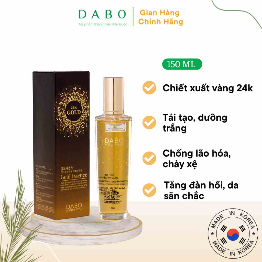 Tinh chất vàng cao cấp 24k DABO Gold Essence 150ml THIÊN ANH BEAUTY