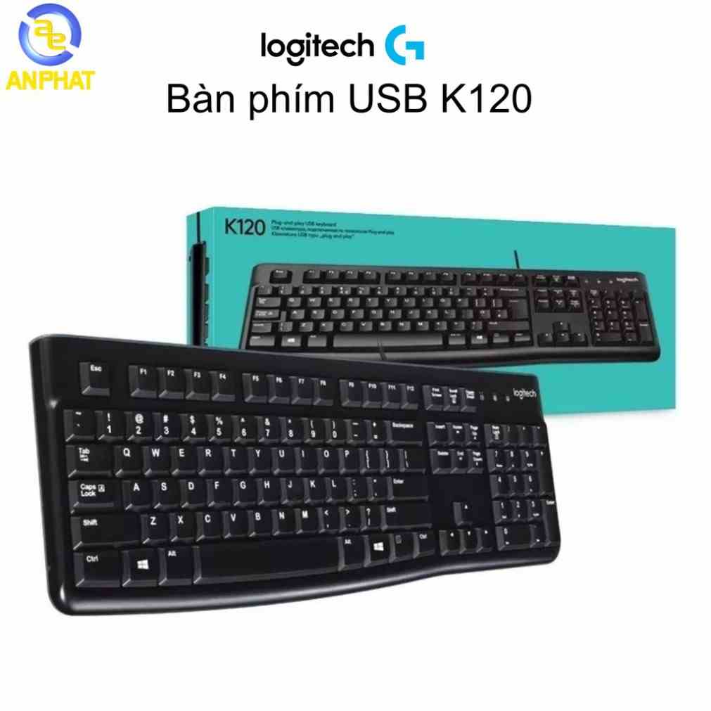 Bàn phím USB Logitech K120 (Đen) - Bảo hành 36 tháng