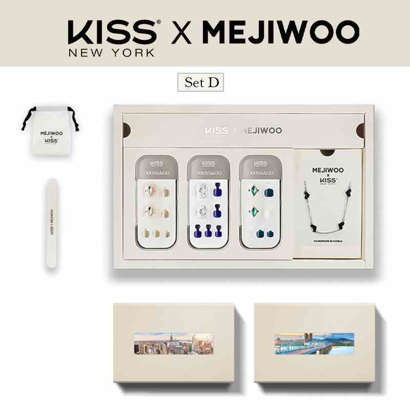 [KISS NEW YORK X MEJIWOO] Collaboration Box Set D Pedi & Anklet Bộ Sản Phẩm Móng Chân - 4 Món