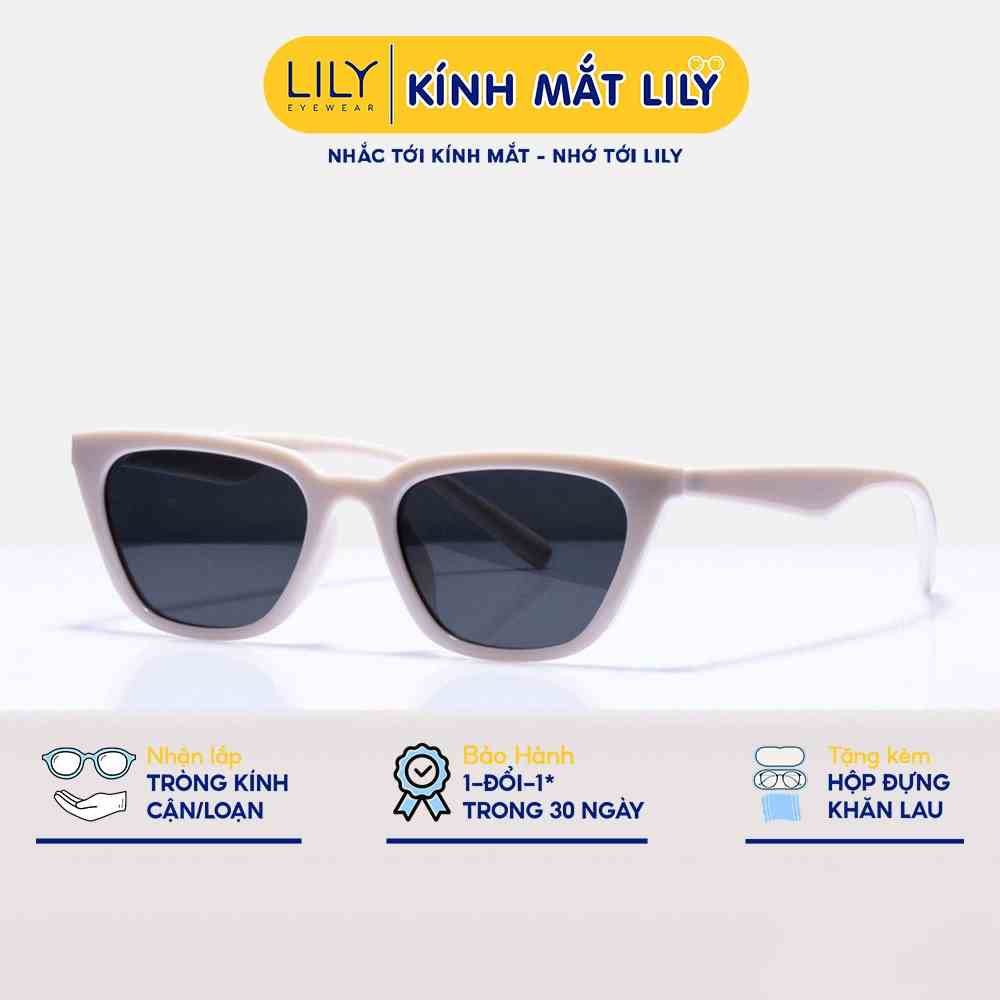 Kính mát nữ Lilyeyewear phong cách thời trang Hàn màu sắc thời trang AGAIL 88828