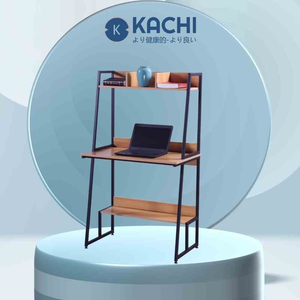 Bàn Máy Tính Chân Sắt Kèm Kệ Sách Kachi MK261