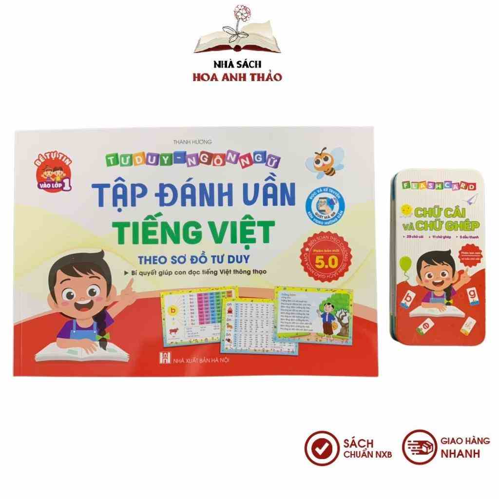 Sách - Tập đánh vần Tiếng Việt Phiên bản 5.0 kèm file đọc và video hướng dẫn ghép vần cho bé 4-6 tuổi