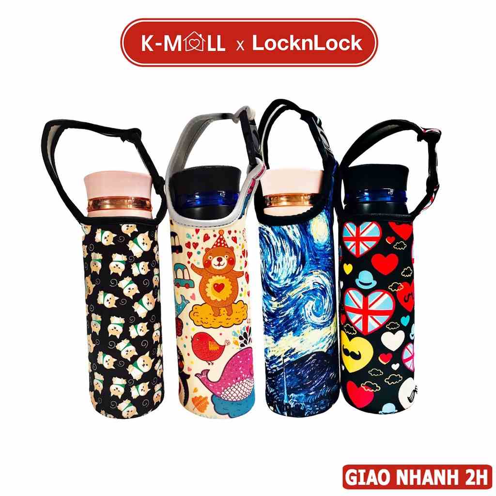 Túi đựng bình giữ nhiệt LocknLock ngộ nghĩnh dễ thương dưới 800ml LHC4125 LHC4227 LHC4274 ..... - K-MALL