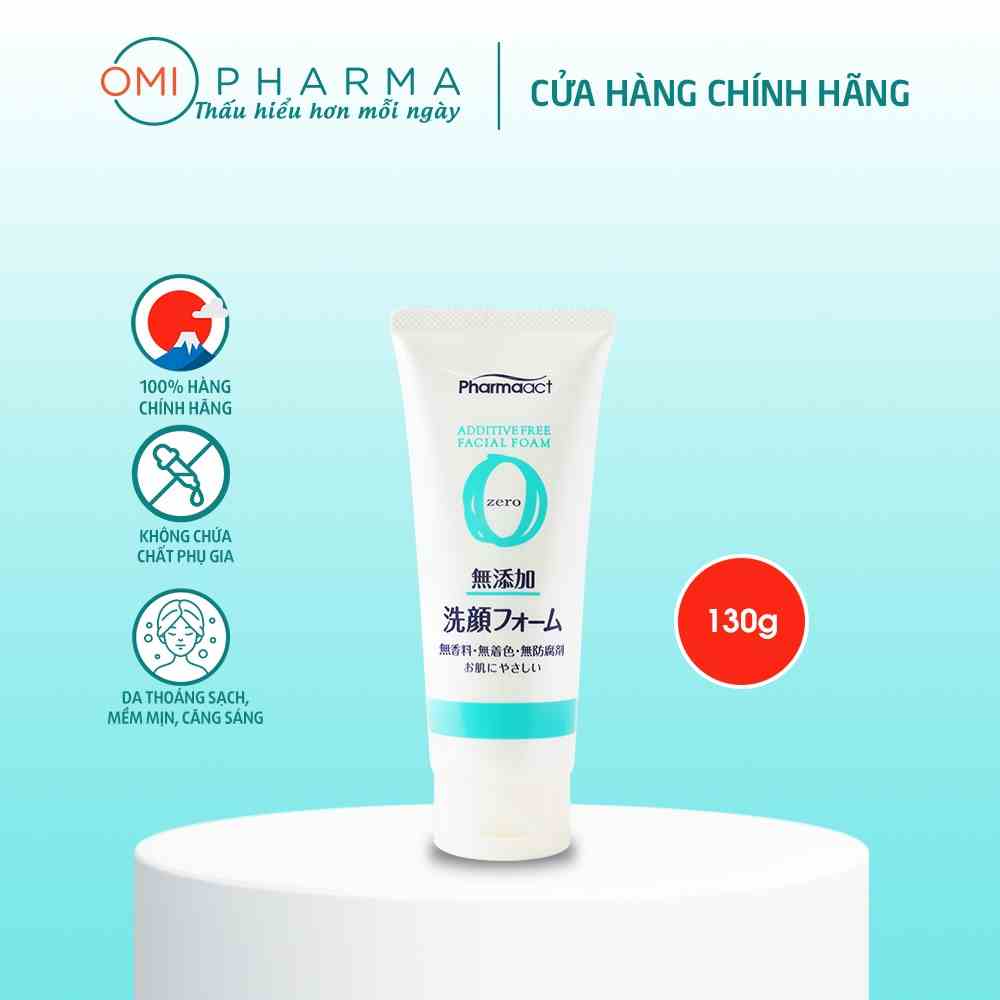 (Date 22/10/2023) Sữa Rửa Mặt Pharmaact Không Chứa Chất Phụ Gia (130g)