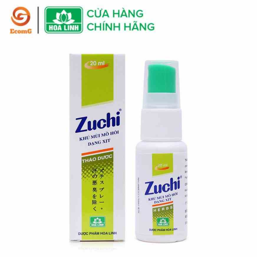 [Mã BMLTB200 giảm đến 100K đơn 499K] Xịt khử mùi mồ hôi Zuchi thảo dược (20ml) không gây kích ứng da - XZ1 01