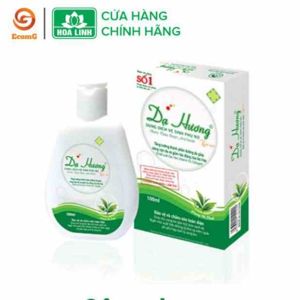 Dung dịch vệ sinh Dạ Hương phụ nữ hương trà xanh 100ml - Dạng gel truyền thống dịu nhẹ tươi mát