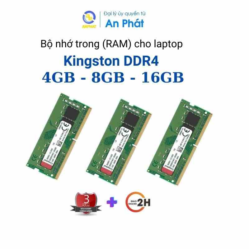 [Mã ELCL7 giảm 7% đơn 300K] Bộ nhớ trong (RAM) cho laptop Kingston DDR4 / DDR5 dụng lượng 4GB - 8GB - 16GB - BH 36 tháng