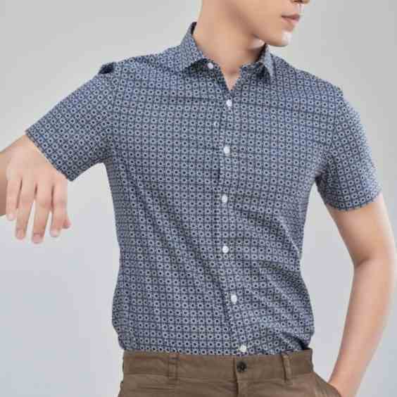 Áo sơ mi Nam ngắn tay Slim Fit DGCs - SASNCB41M-S