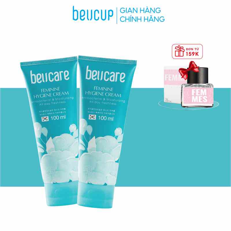 Combo 2 tuýp dung dịch vệ sinh phụ nữ BeUcare hương bạc hà, dịu nhẹ, an toàn cho da