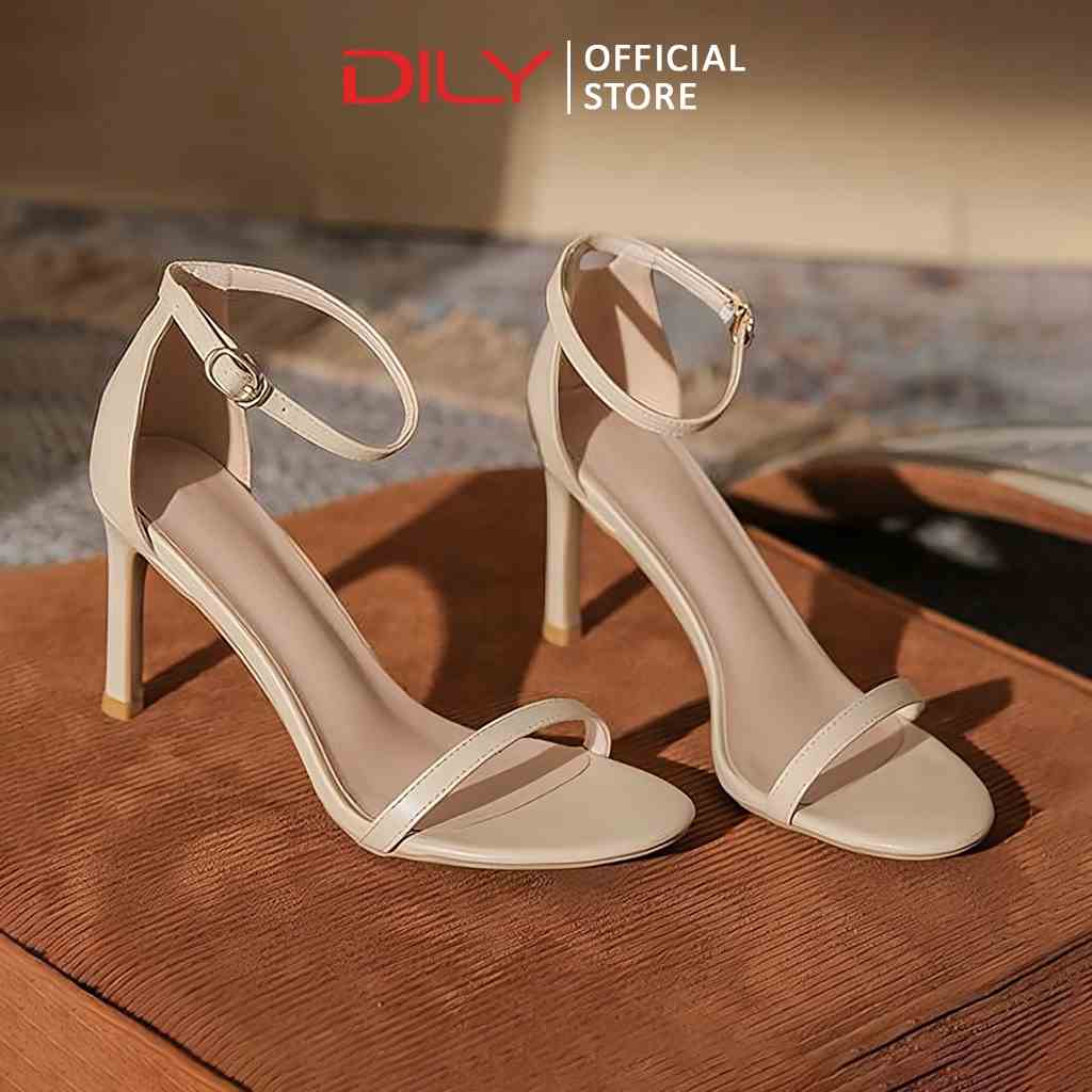 Giày sandal nữ DILY quai mảnh basic thời trang, sandal cao gót nữ gót nhọn mũi tròn cao 7cm_AA0346