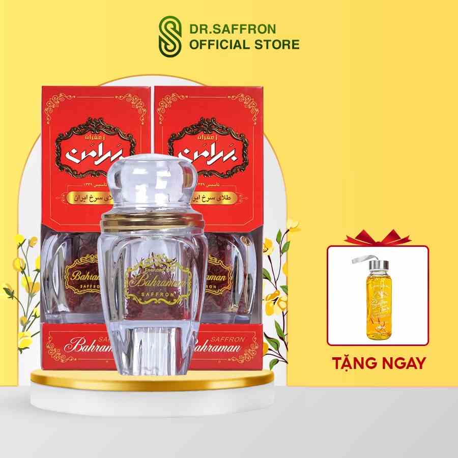 Nhụy Hoa Nghệ Tây SAFFRON BAHRAMAN Combo 2 hộp 0,5Gr/hộp