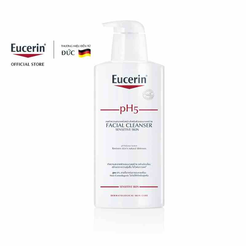 Sữa rửa mặt không gây kích ứng cho da nhạy cảm Eucerin pH5 Facial Cleanser 400ml