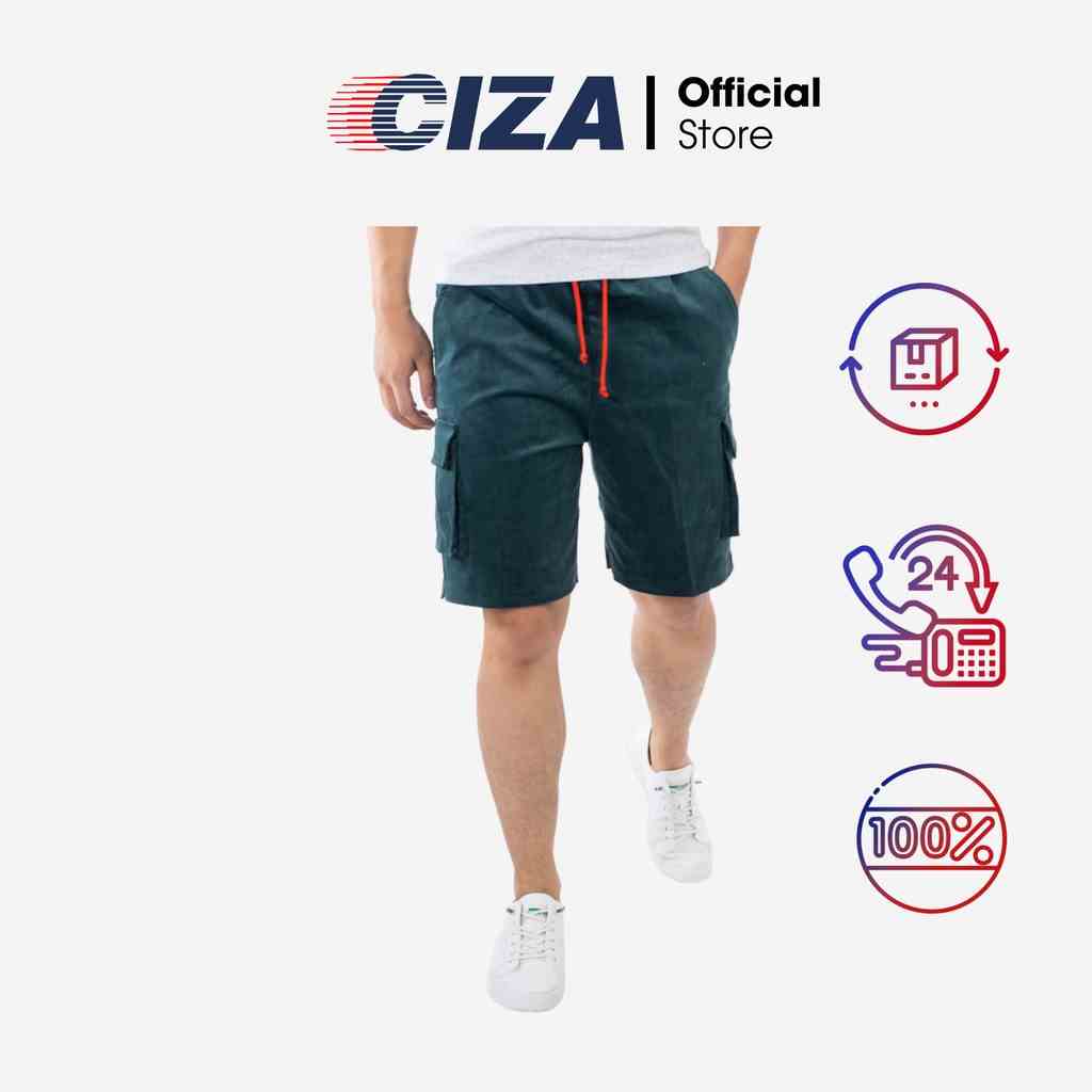 Quần đùi short nam CIZA vải nhung có dây rút túi đựng phong cách trẻ trung độc đáo QSTS17