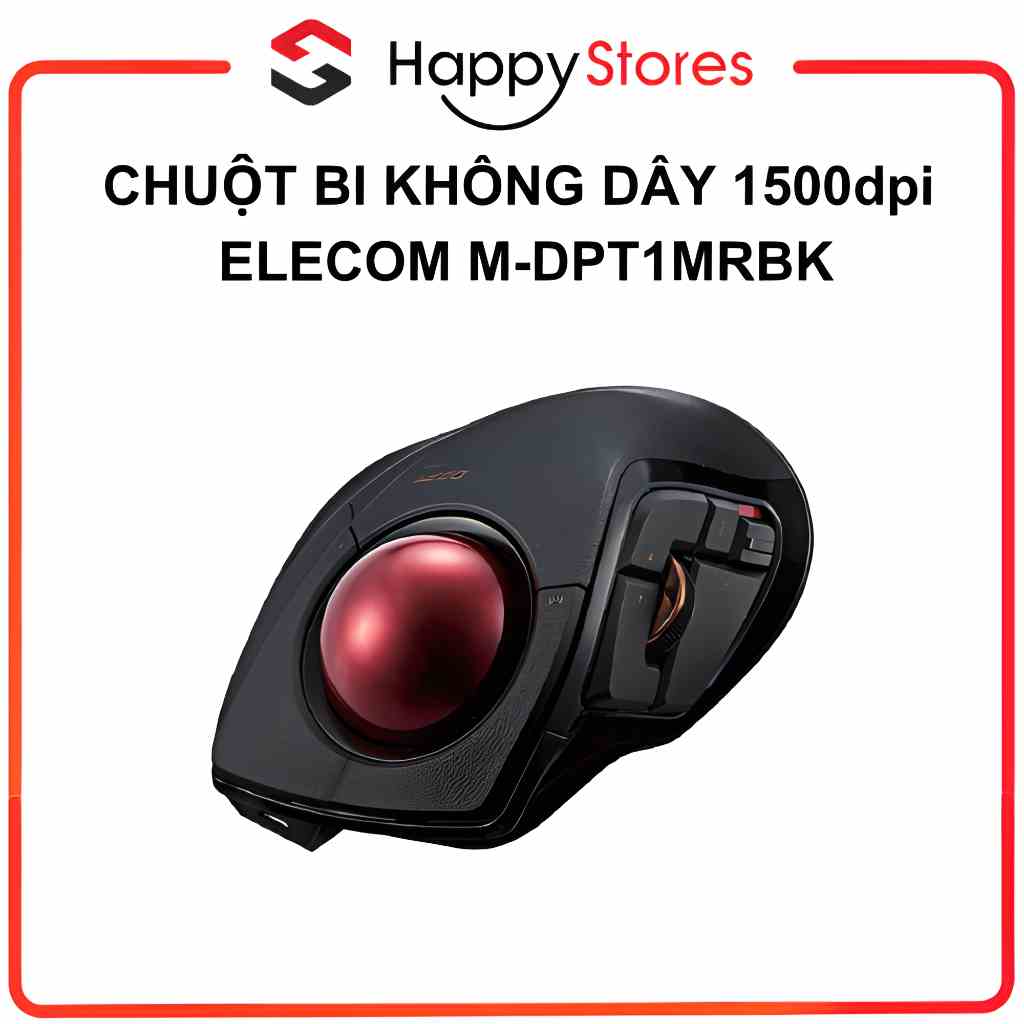 Chuột Bi Không Dây 1500dpi Elecom M-DPT1MRBK Chính hãng