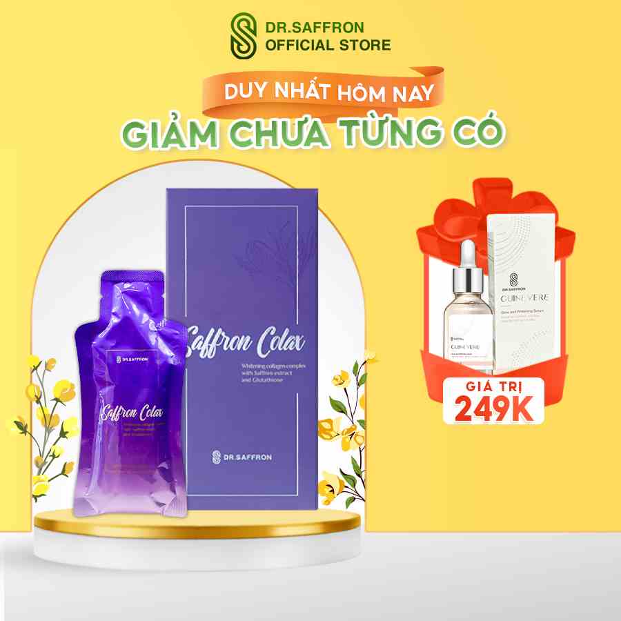 Collagen cô đặc Saffron Colax dạng nước hộp 7 túi x 30ml/túi