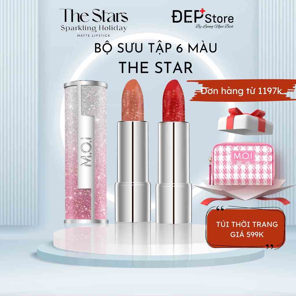 Son Môi Lì M.O.I Cosmetics THE STARS Bản Giới Hạn 4g